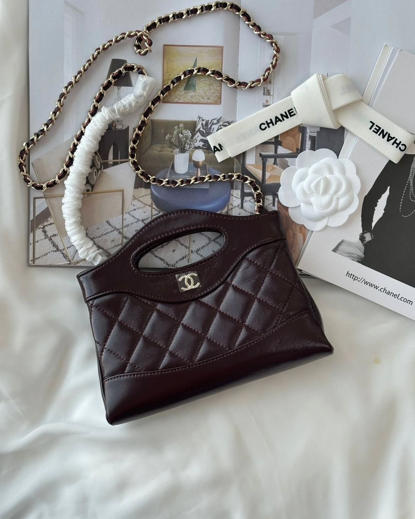 Chanel Mini Shine Leather (Brown)